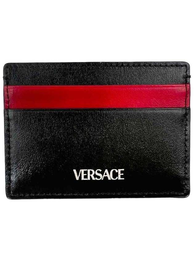 Medusa simple black red card wallet - VERSACE - BALAAN 2