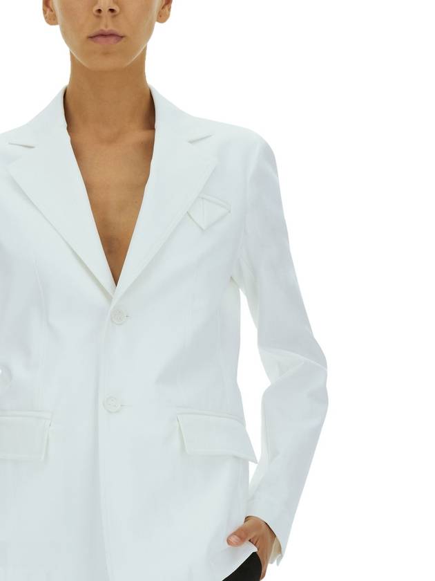 Classic Twill Jacket White - BOTTEGA VENETA - BALAAN 5