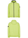 Wappen Patch Soft Shell Hooded Jacket Lemon - STONE ISLAND - BALAAN 5