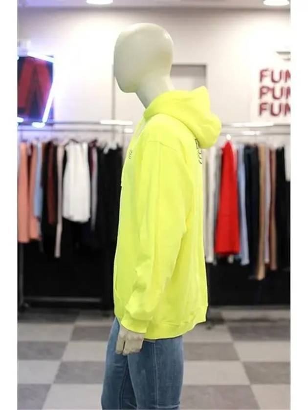 Men's Political Wave Logo Hoodie Neon - BALENCIAGA - BALAAN 8