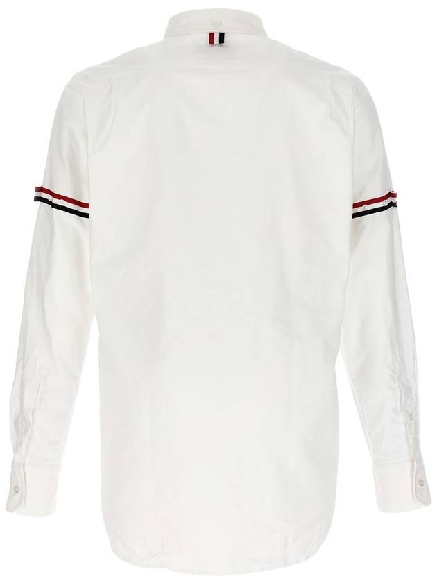 Armband Oxford Long Sleeve Shirt White - THOM BROWNE - BALAAN 3