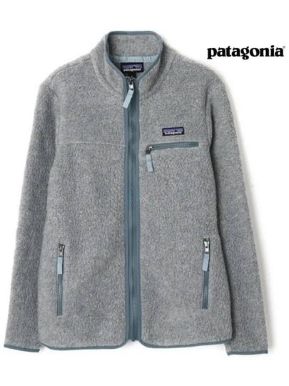 Women's Retro Pile Fleece Zip-up Jacket Salt Grey - PATAGONIA - BALAAN 2