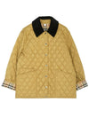 Corduroy Collar Diamond Quilted Jacket Brown - BURBERRY - BALAAN 2