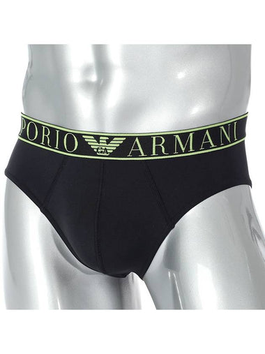 Men's Logo Band Micro Triangle Briefs Black - EMPORIO ARMANI - BALAAN 1