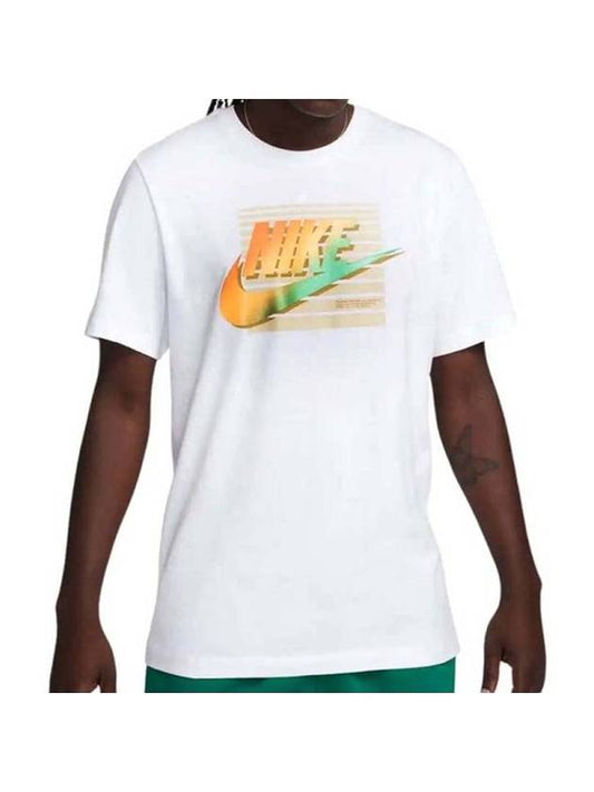 Men's Sportswear 6MO Futura Short Sleeve T-Shirt White - NIKE - BALAAN 1