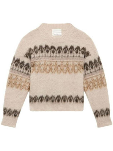 Dullyh Decorative Mohair Sweater Khaki - ISABEL MARANT - BALAAN 1