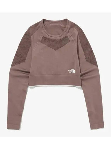 The North Face NM5MQ81B Women s Motion Crop Long Sleeve Tee - THE NORTH FACE - BALAAN 1