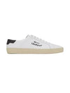 Court Classic SL 06 Leather Low Top Sneakers White - SAINT LAURENT - BALAAN 2