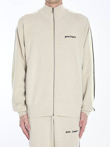 Track Jacket In Wool And Cashmere - PALM ANGELS - BALAAN 1