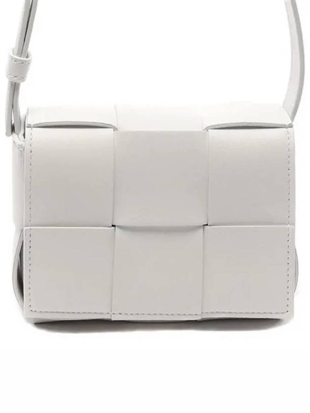 Intrecciato Cassette Small Cross Bag White - BOTTEGA VENETA - BALAAN 6