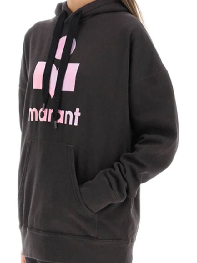 Mansel Big Logo Hoodie Faded Black - ISABEL MARANT - BALAAN 6