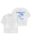 Jellyfish Back Logo Cotton Short Sleeve T-Shirt White - WOOYOUNGMI - BALAAN 2