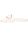 Salvatore Gancini Printing Band Rubber Slippers White Pink - SALVATORE FERRAGAMO - BALAAN.