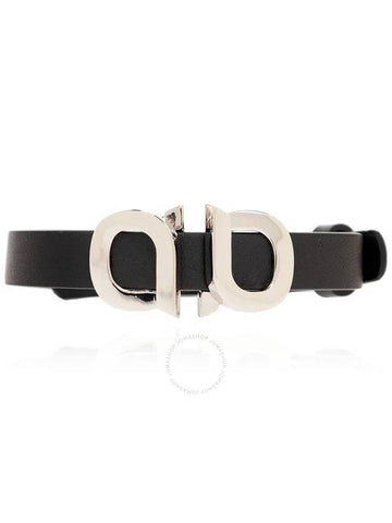 Ferragamo Gancini Accent Leather Bracelet - SALVATORE FERRAGAMO - BALAAN 1