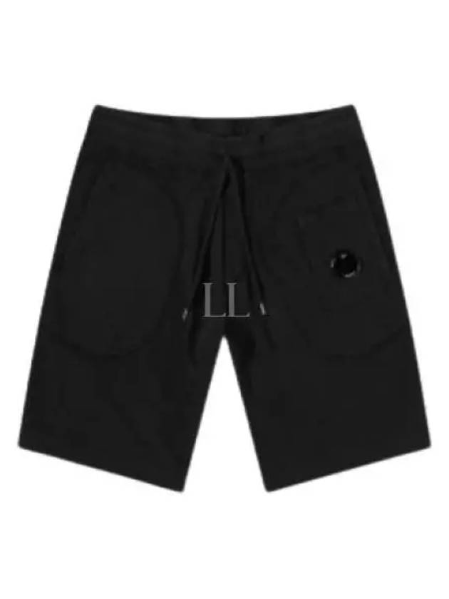 Men's Lens Wappen Bermuda Shorts Black - CP COMPANY - BALAAN 2