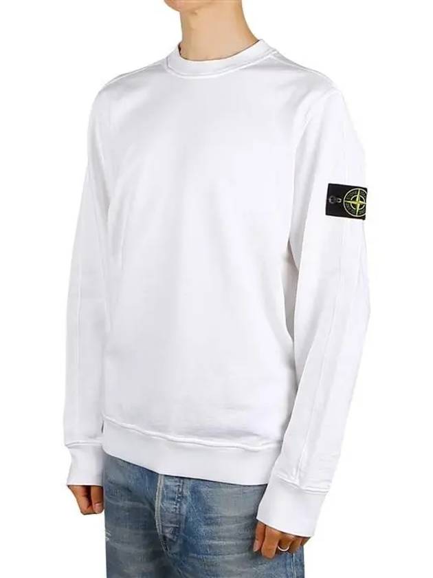 Cotton Crew Neck Sweatshirt White - STONE ISLAND - BALAAN 2