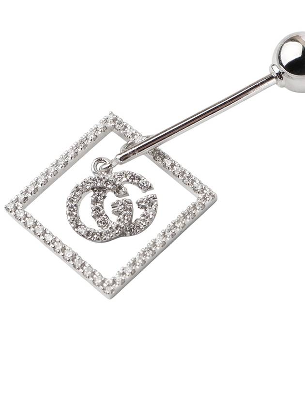 629850 White gold GG running single diamond earring 34151 - GUCCI - BALAAN 3