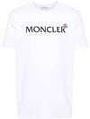 Logo Patch T Shirt White 8C000 24 8390T - MONCLER - BALAAN 1