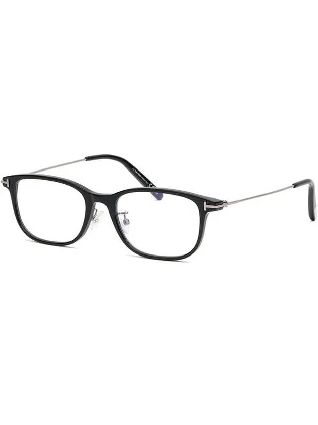 Blue light blocking glasses frame TF5650DB 001 square horn rim Asian fit - TOM FORD - BALAAN 7