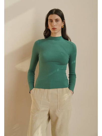 Poco Half Turtleneck Green - LETTUCE - BALAAN 2