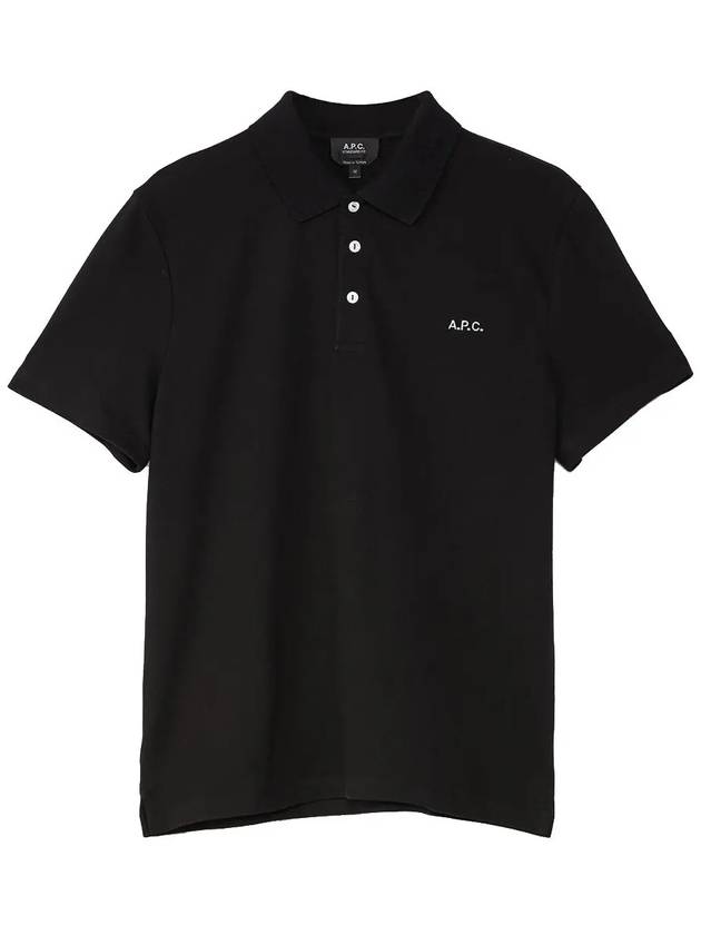 Carter Cotton Polo Shirt Black - A.P.C. - BALAAN 2