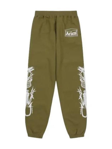 Aries Dragon Skeleton S Pants Olive - ARIES - BALAAN 1