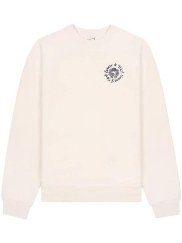 Hotel Embroidered Logo Cotton Long Sleeve T-Shirt Cream - SPORTY & RICH - BALAAN 2