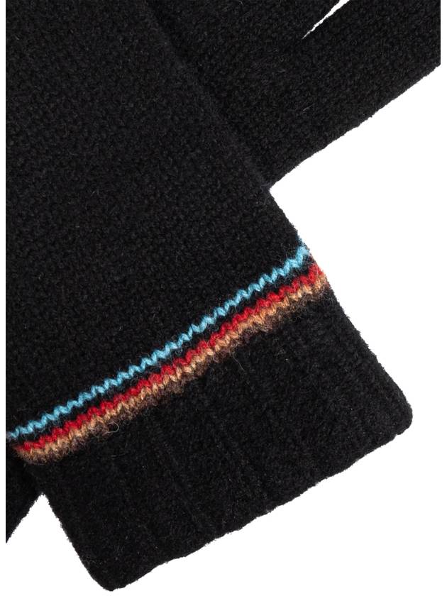 Paul Smith Wool Gloves, Men's, Black - PAUL SMITH - BALAAN 4