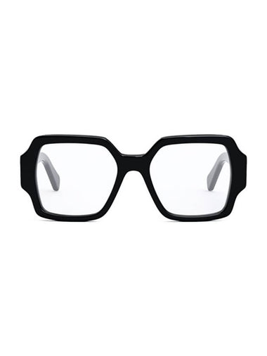 Eyewear Square Acetate Eyeglasses Black - CELINE - BALAAN 1