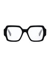 Eyewear Square Acetate Eyeglasses Black - CELINE - BALAAN 1