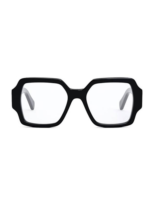 Eyewear Square Acetate Eyeglasses Black - CELINE - BALAAN 1