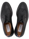 Men's Classic Long Wing Brogue Lace Up Brogue Shoes Black - THOM BROWNE - BALAAN 3