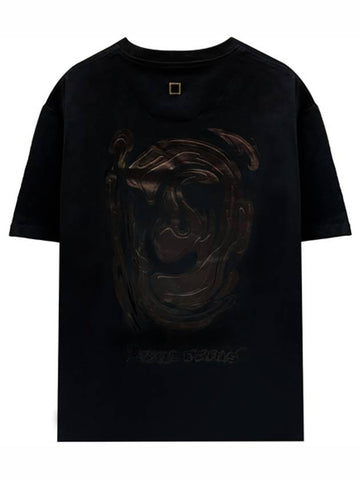 Logo Metallic Graphic Short Sleeve T Shirt Black Men s W243TS04708B TJ - WOOYOUNGMI - BALAAN 1