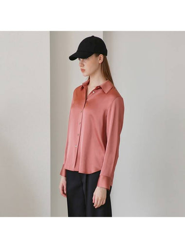 Basic Silky Satin Shirt Sienna - SUBSET - BALAAN 1