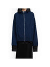 Layered Zip Up Hoodie Blue - BALENCIAGA - BALAAN 2