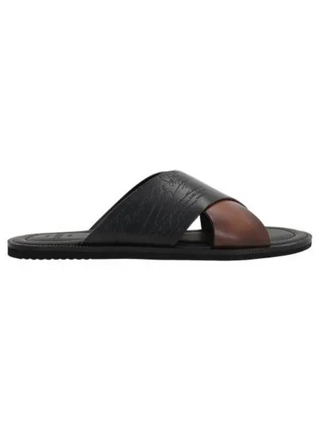 Sifnos Scritto Leather Sandal Cacao Intenso - BERLUTI - BALAAN 2