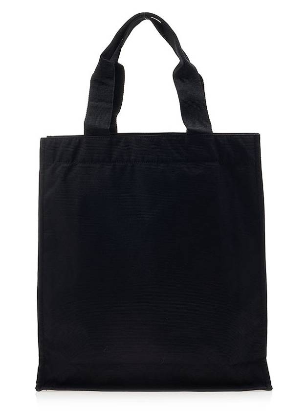 Milano Brushed Logo Tote Bag Black - MSGM - BALAAN 4