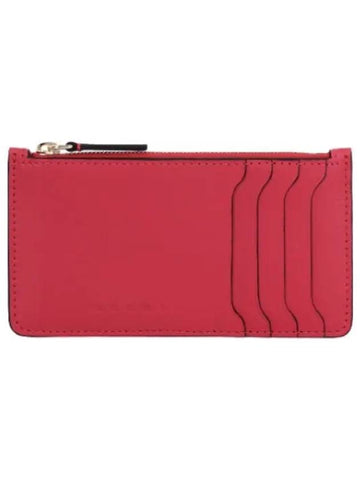 Leather zipper card holder tulip wallet - MARNI - BALAAN 1