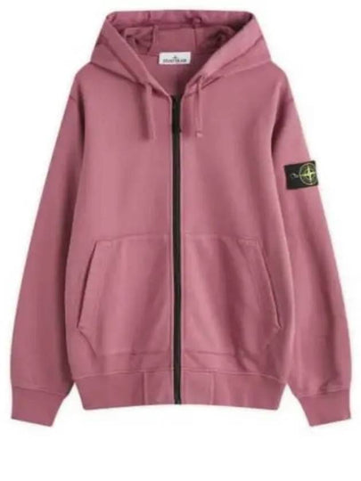 Cotton Fleece Full Zip Hooded Sweatshirt 811564251 V0086 - STONE ISLAND - BALAAN 2