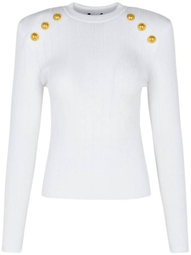 Balmain Sweaters White - BALMAIN - BALAAN 1