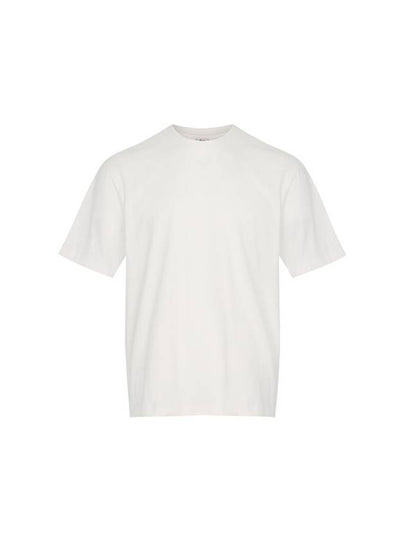 Essential Loose Fit Crew Neck Short Sleeve T-Shirt White - SOLEW - BALAAN 2