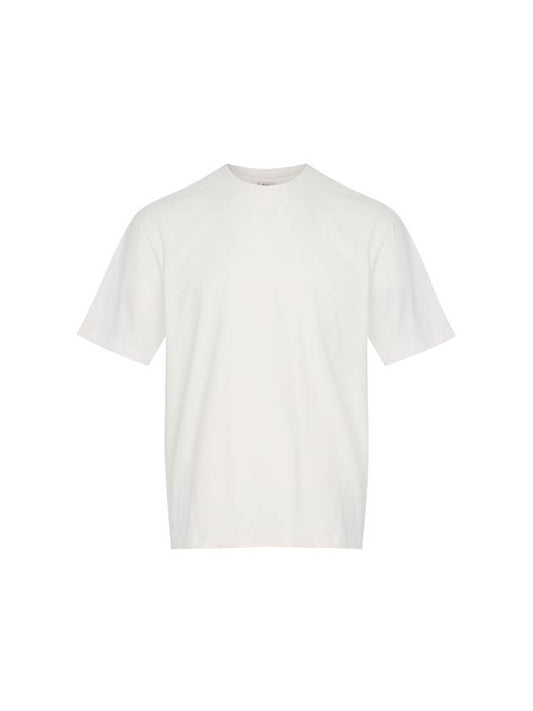 Essential Loose Fit Crew Neck Short Sleeve T-Shirt White - SOLEW - BALAAN 1