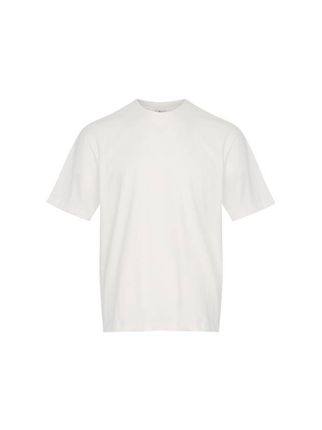 Essential Loose Fit Crew Neck Short Sleeve T-Shirt White - SOLEW - BALAAN 1