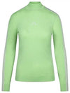 Women's Adia Mock Neck Knit Long Sleeve T-Shirt Green - J.LINDEBERG - BALAAN 2