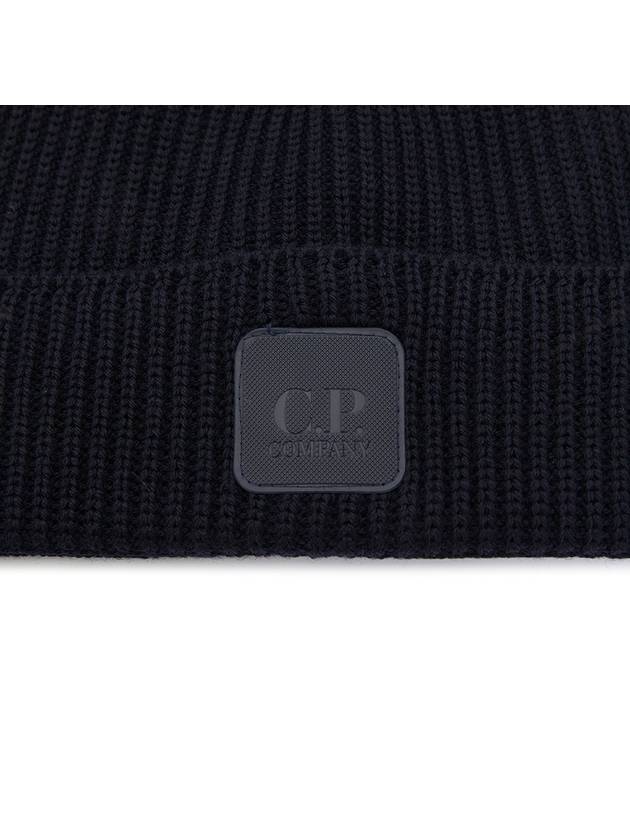 Logo Metropolis Wool Beanie Navy - CP COMPANY - BALAAN 5