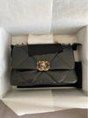 19 Lambskin Medium Hand Cross Bag Black - CHANEL - BALAAN 11