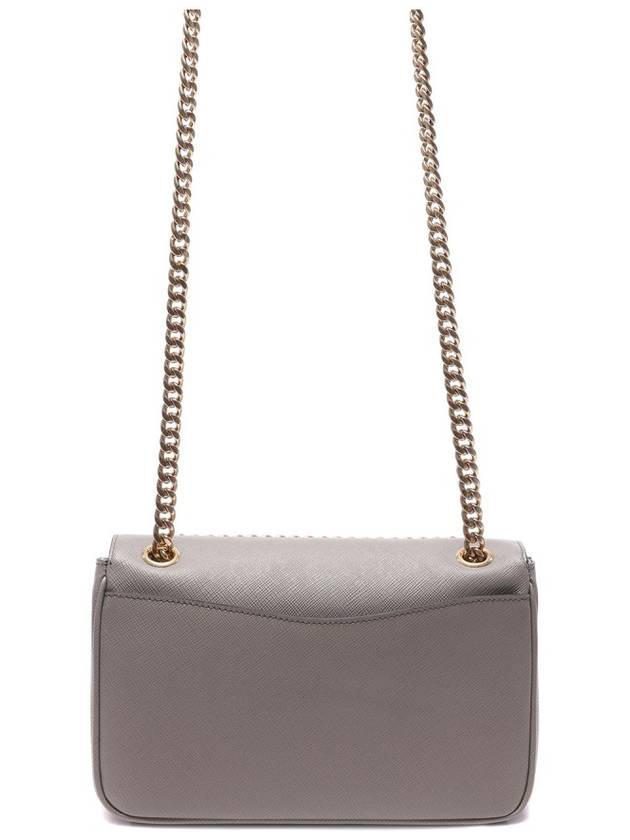 Saffiano Leather Chain Shoulder Bag Grey - PRADA - BALAAN 5