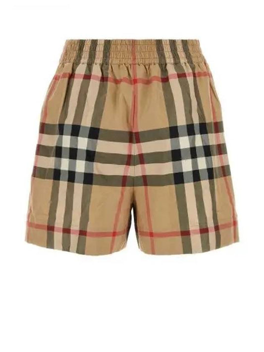 Check Shorts Beige - BURBERRY - BALAAN 2