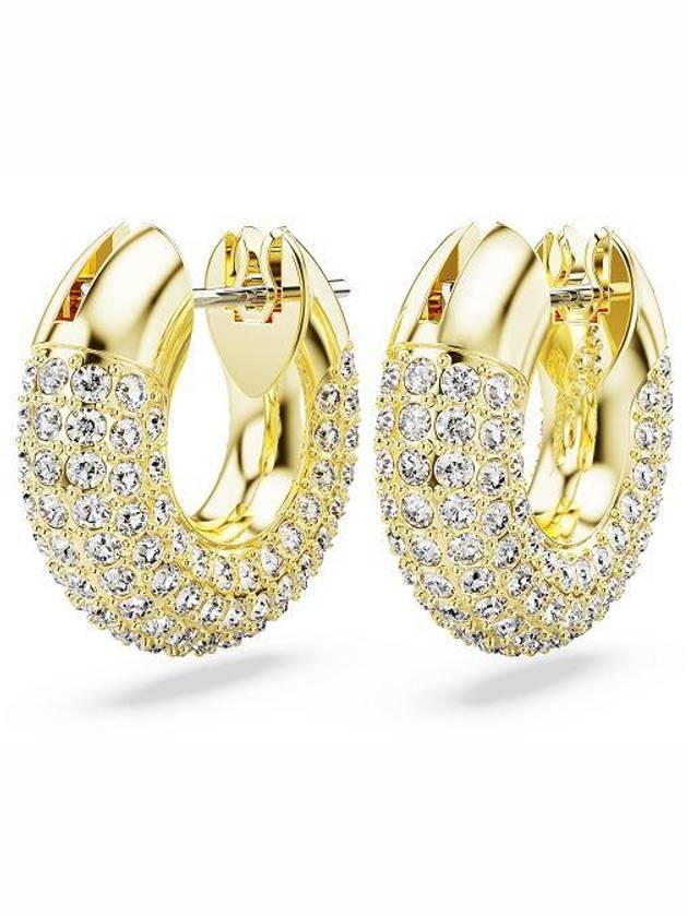 Dextera Hoop Earrings Gold - SWAROVSKI - BALAAN 3