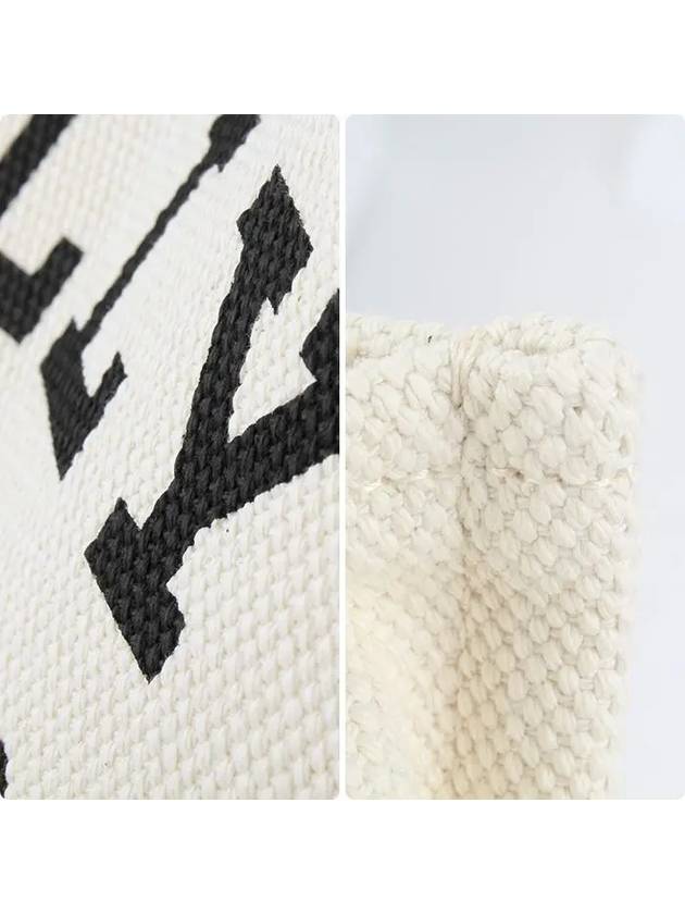 Crystalia Logo Fabric Tote Bag White - BALLY - BALAAN 5